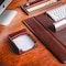 Dacasso Chocolate Brown Leather 4 x 6 Memo Holder AG-3409 - alternate 2